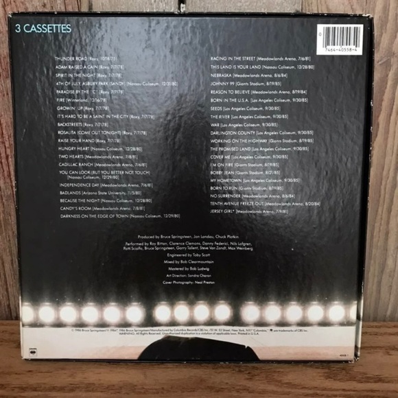 Bruce Springsteen Cassette Box 1975-1985 - Picture 2 of 6